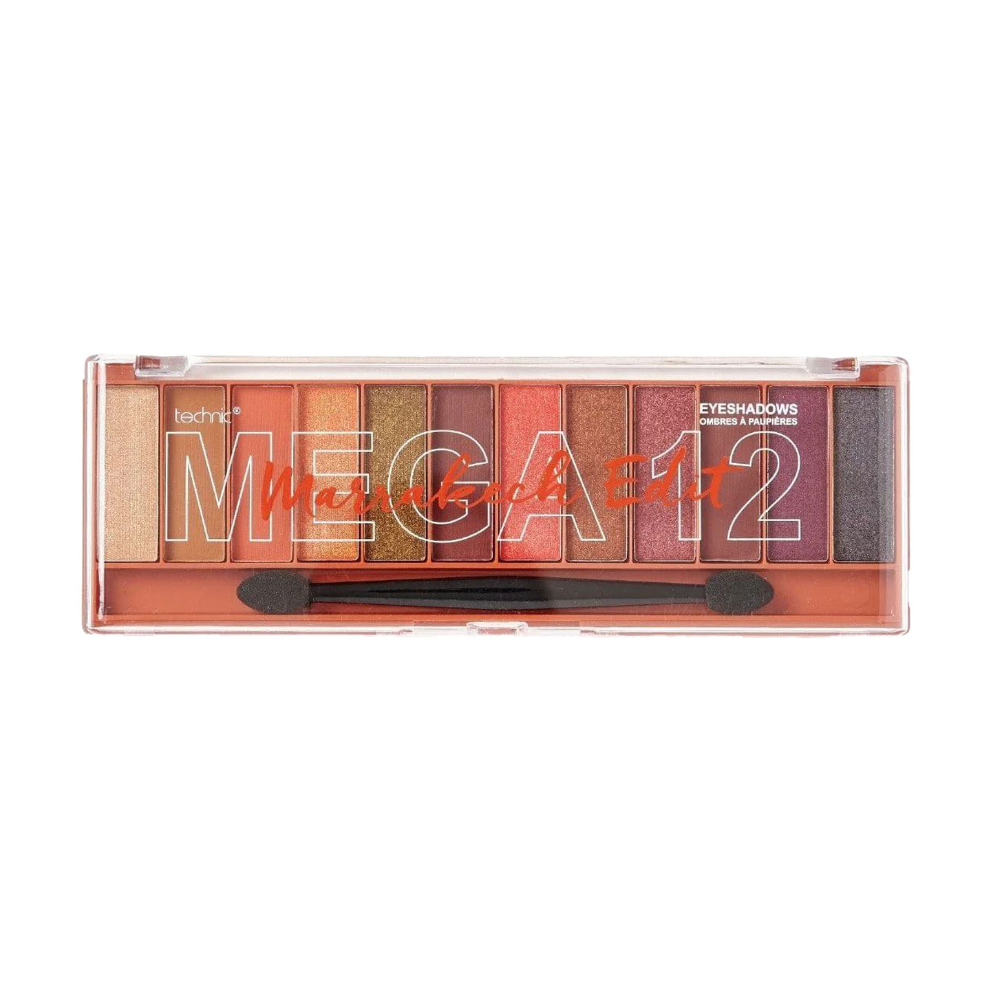 Палетка тіней для повік technic Mega 12 Eyeshadow Marakech Edit, 18 г
